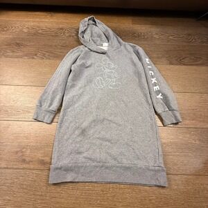 Gap Kids x Disney Girls Hooded Long Sleeve Sweatshirt Dress Mickey Disney World